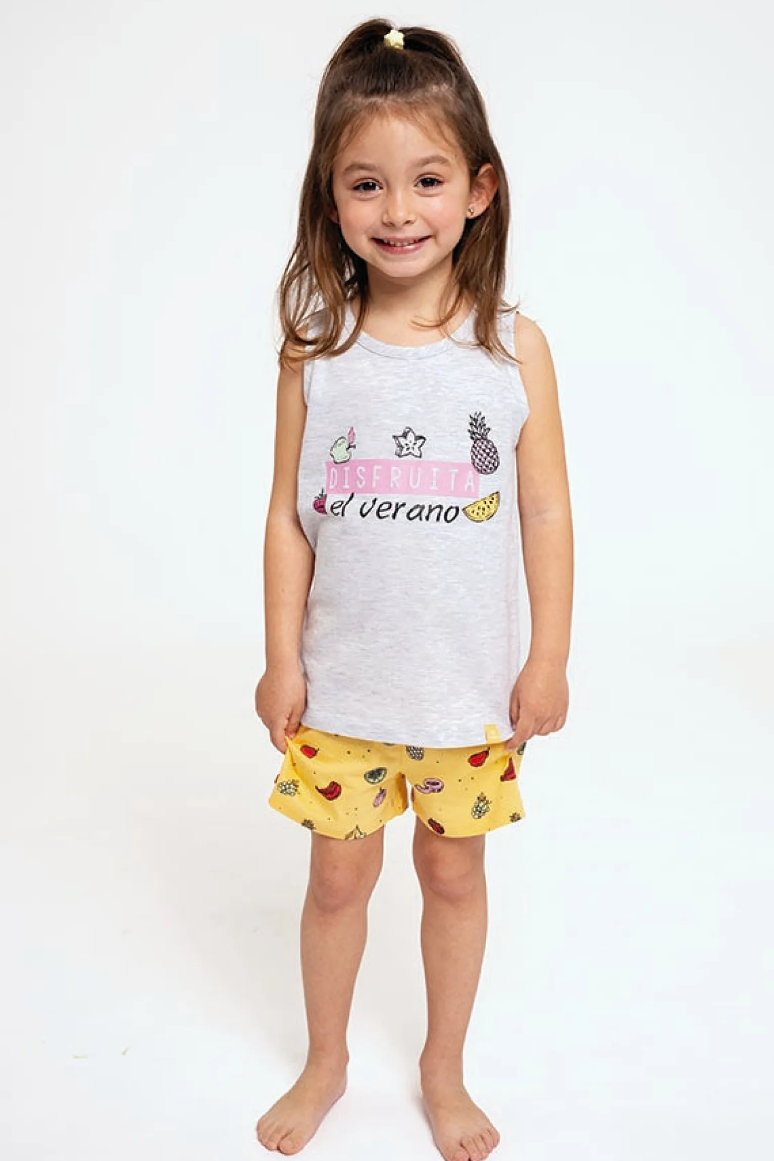 Pijama infantil tirantes algodón Fruits | MUYDEMI<Ysabel Mora New