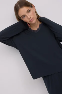 Pijama largo extra suave de modal pantalón ancho<Ysabel Mora Outlet