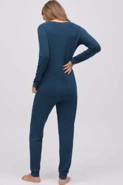 Pijama largo extra suave de modal pantalón jogger<Ysabel Mora Sale