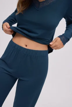 Pijama largo extra suave de modal pantalón jogger<Ysabel Mora Sale