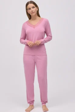 Pijama largo extra suave de modal pantalón jogger<Ysabel Mora Hot