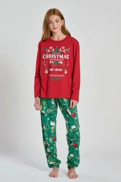 Pijama largo juvenil navidad 10-16 años | MUYDEMI<Ysabel Mora Outlet