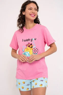 Pijama mujer corto algodón Good Duck | MUYDEMI<Ysabel Mora