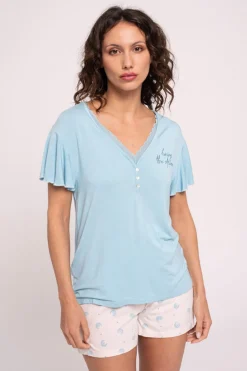 Pijama mujer corto estampado | MUYDEMI<Ysabel Mora Hot