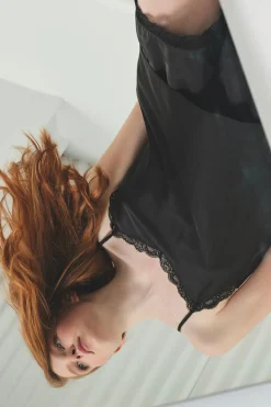 Pijama mujer corto satén negro | MUYDEMI<Ysabel Mora Discount