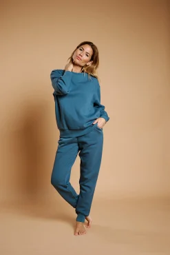 Pijama mujer largo casual azul | MUYDEMI<Ysabel Mora New