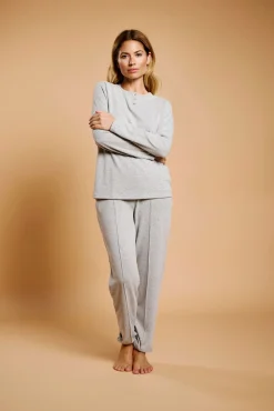 Pijama mujer largo gris | MUYDEMI<Ysabel Mora New