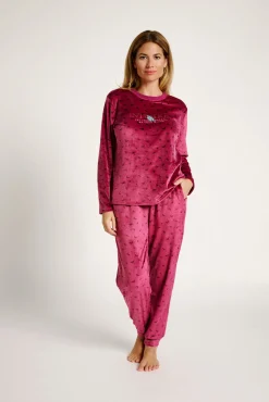 Pijama mujer terciopelo estampado | MUYDEMI<Ysabel Mora Discount