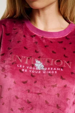 Pijama mujer terciopelo estampado | MUYDEMI<Ysabel Mora Discount