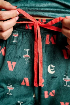 Pijama mujer terciopelo estampado Amore mio | MUYDEMI<Ysabel Mora Hot