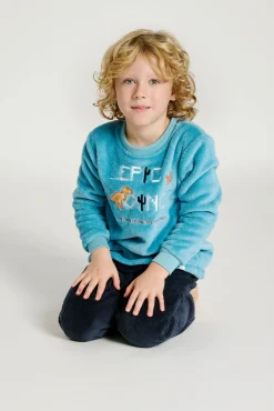 Pijama polar infantil 2-8 años dinosaurios azul | MUYDEMI<Ysabel Mora Discount
