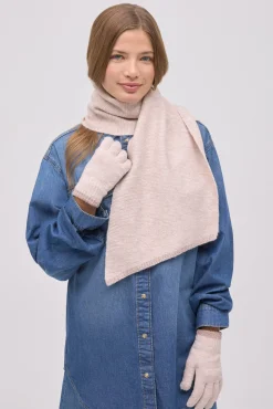 Set bufanda y guantes detalles con brillo<Ysabel Mora Best