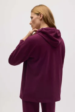 Sudadera cálida capucha ajustable con textura<Ysabel Mora Discount