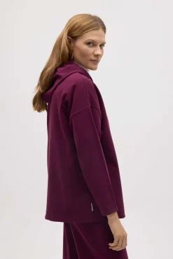 Sudadera cálida capucha ajustable con textura<Ysabel Mora Discount