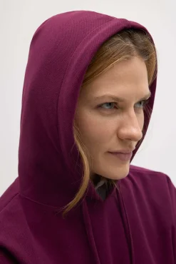 Sudadera cálida capucha ajustable con textura<Ysabel Mora Discount