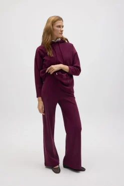 Sudadera cálida capucha ajustable con textura<Ysabel Mora Discount