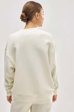 Sudadera cuello redondo con interior afelpado<Ysabel Mora