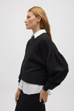 Sudadera mangas abullonadas fluida<Ysabel Mora Sale