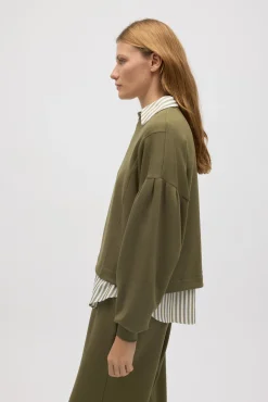 Sudadera mangas abullonadas fluida<Ysabel Mora Sale