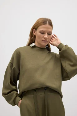 Sudadera mangas abullonadas fluida<Ysabel Mora Sale