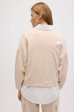 Sudadera mangas abullonadas fluida<Ysabel Mora Best