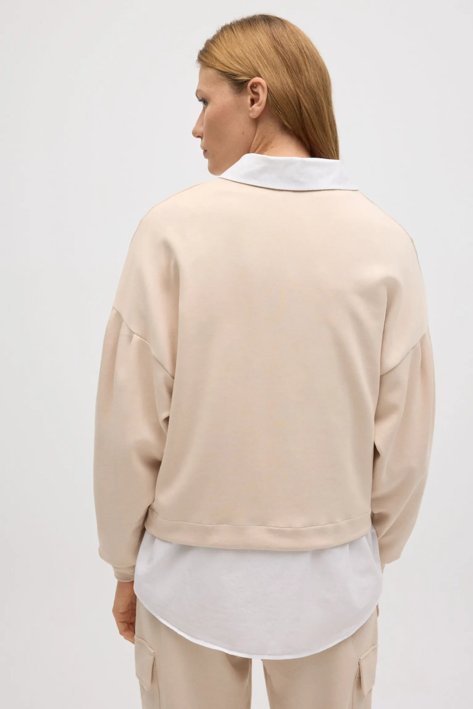 Sudadera mangas abullonadas fluida<Ysabel Mora Best