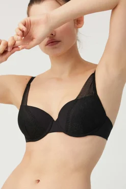 Sujetador con aro con relleno negro<Ysabel Mora Sale