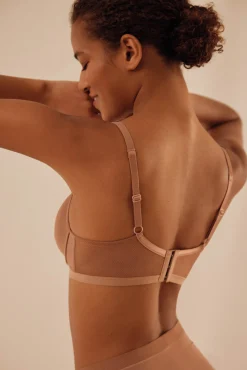 Sujetador con aro con relleno marrón<Ysabel Mora Online