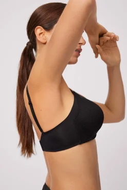 Sujetador con aro con relleno negro<Ysabel Mora