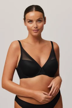 Sujetador con aro con relleno con tul<Ysabel Mora New