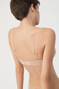 Sujetador con aro con relleno nude<Ysabel Mora Sale