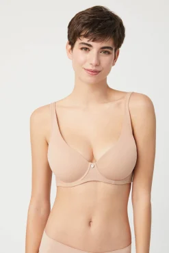 Sujetador con aro con relleno nude<Ysabel Mora Outlet