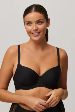 Sujetador con aro con relleno negro<Ysabel Mora Sale