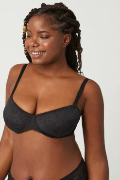 Sujetador con aro sin relleno negro<Ysabel Mora Sale