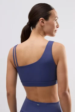 Sujetador deportivo asimétrico sujeción ligera marino<Ysabel Mora Sale