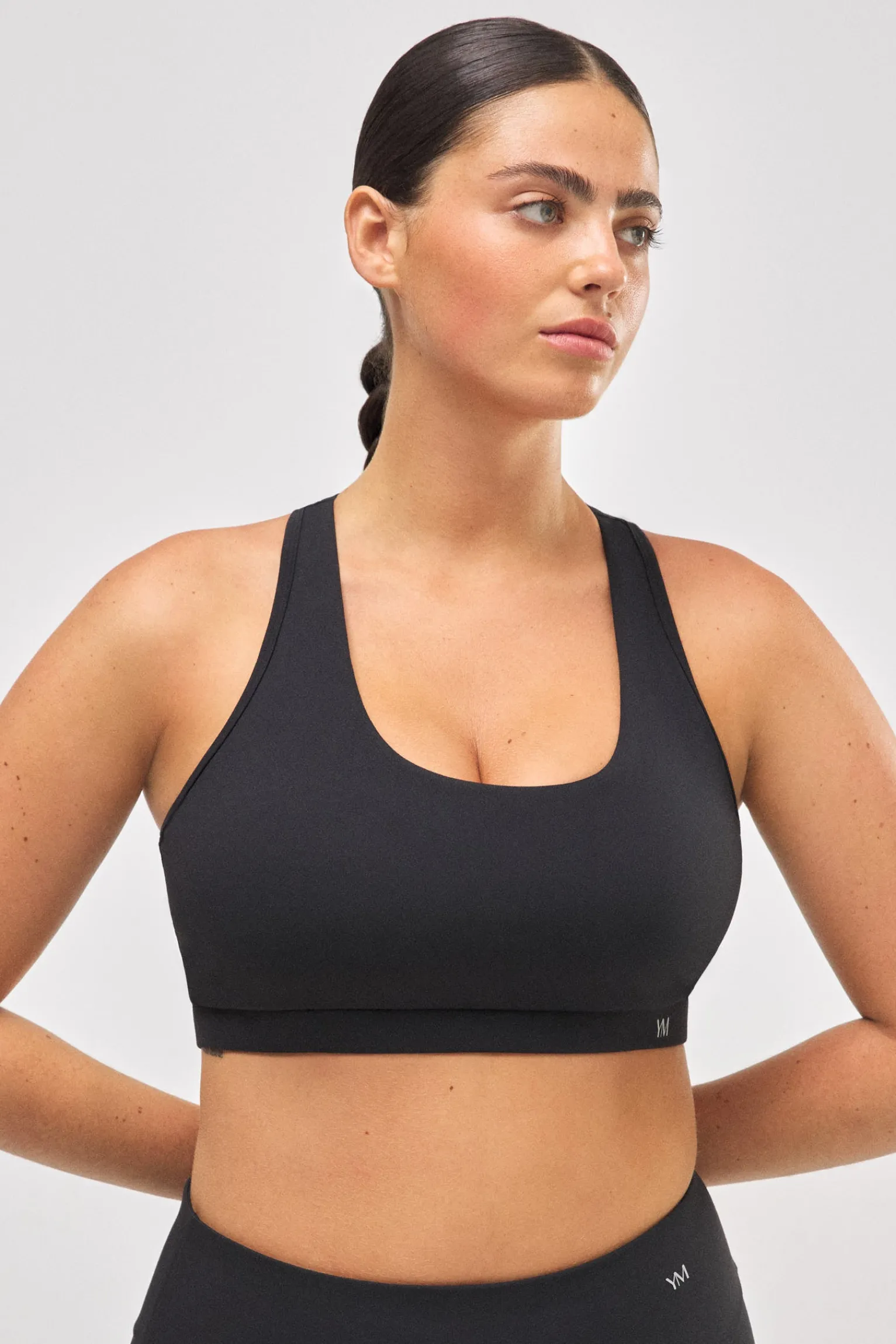 Sujetador deportivo tacto algodonero negro<Ysabel Mora Outlet