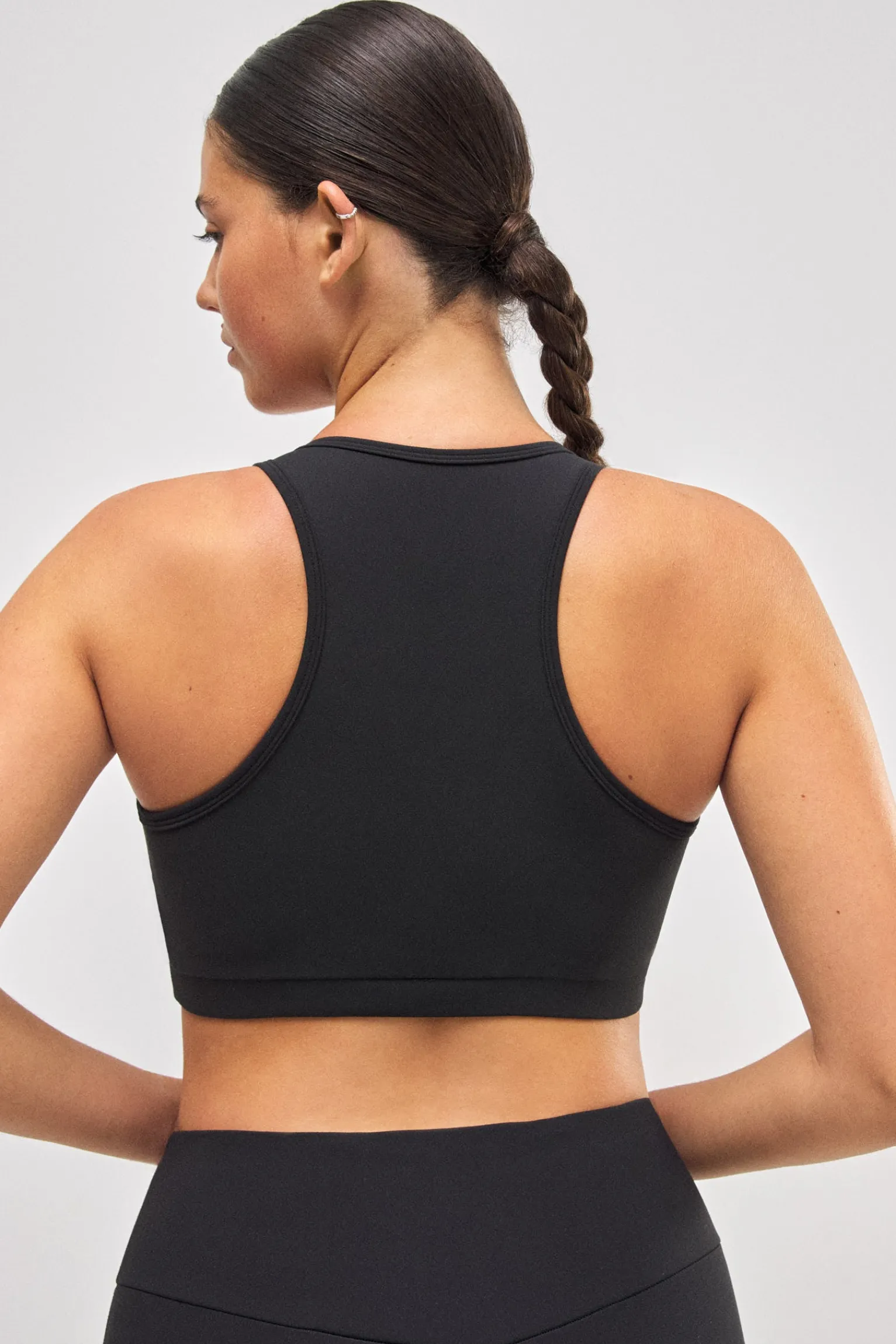 Sujetador deportivo tacto algodonero negro<Ysabel Mora Outlet