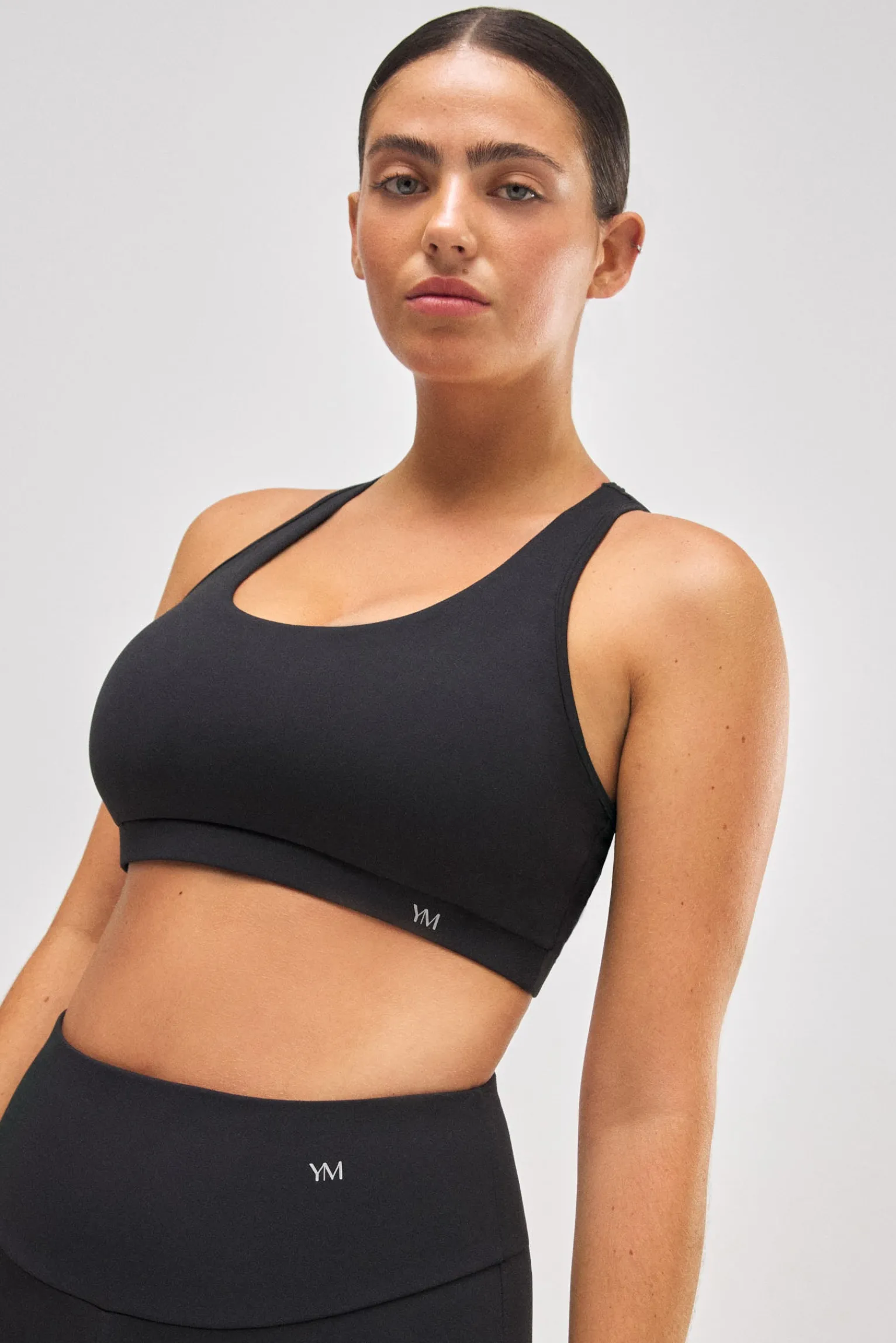 Sujetador deportivo tacto algodonero negro<Ysabel Mora Outlet