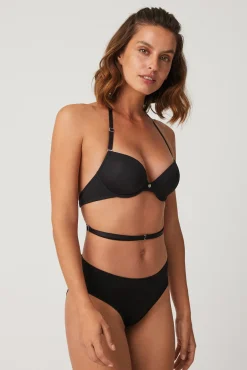 Sujetador escote espalda negro<Ysabel Mora