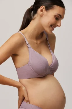 Sujetador lactancia con aro sin relleno lila<Ysabel Mora Clearance