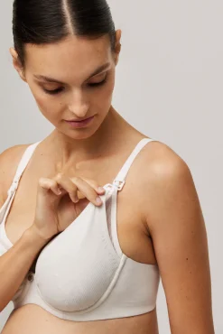 Sujetador lactancia con aro sin relleno marfil<Ysabel Mora