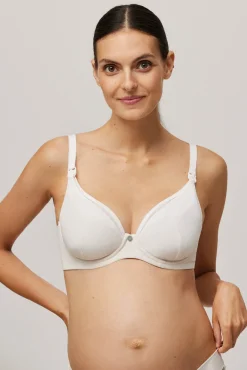 Sujetador lactancia con aro sin relleno marfil<Ysabel Mora