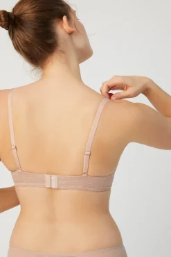 Sujetador push up con aro con relleno nude<Ysabel Mora Best