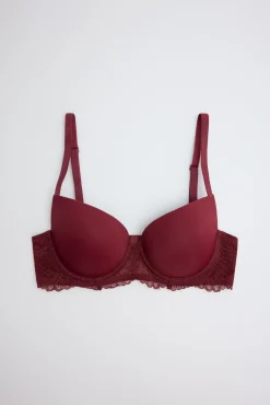 Sujetador push-up de encaje copa B<Ysabel Mora Outlet