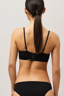 Sujetador push-up ligero algodón y modal negro<Ysabel Mora Clearance