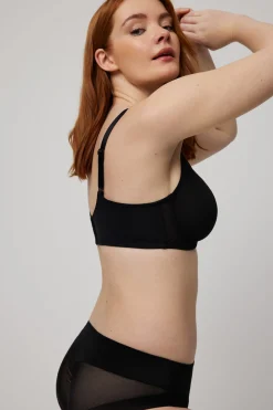 Sujetador reductor con espalda anatómica y reforzada negro<Ysabel Mora New