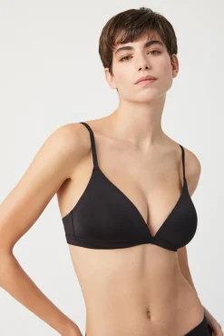 Sujetador sin aro con relleno negro<Ysabel Mora Outlet