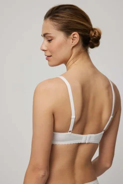 Sujetador sin aro con relleno triángulo con encaje<Ysabel Mora Discount