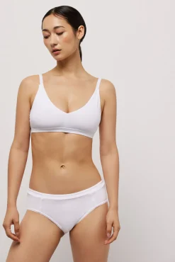 Sujetador sin aro con relleno algodón orgánico blanco<Ysabel Mora Clearance