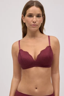 Sujetador sin aro de relleno de encaje copa B<Ysabel Mora Best